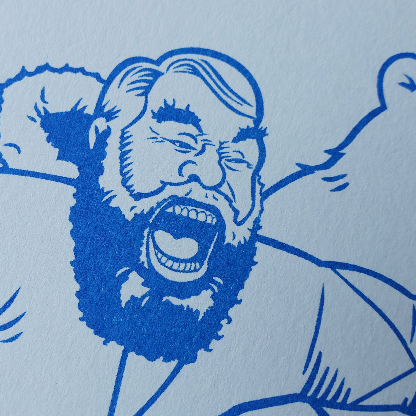 Brian & The Bear - Ltd Risograph Print