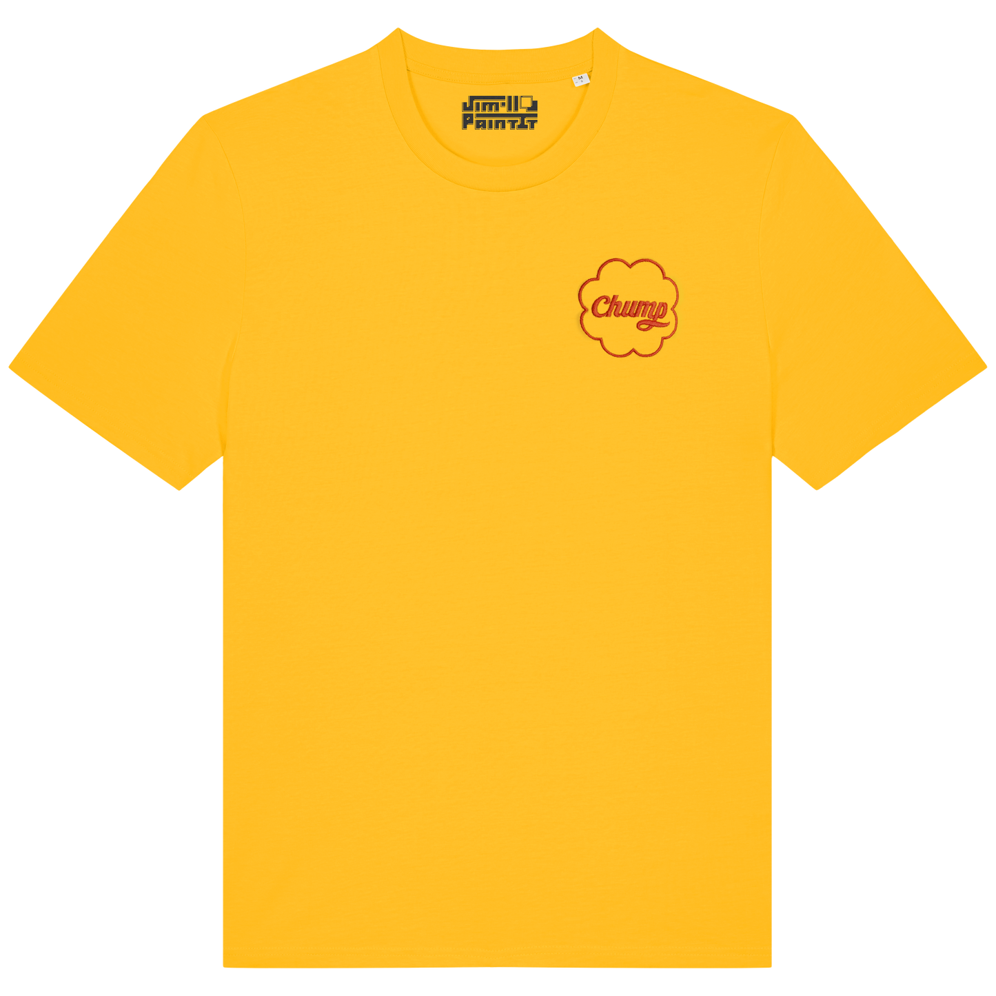 Chump - Yellow Unisex Embroidered T-shirt
