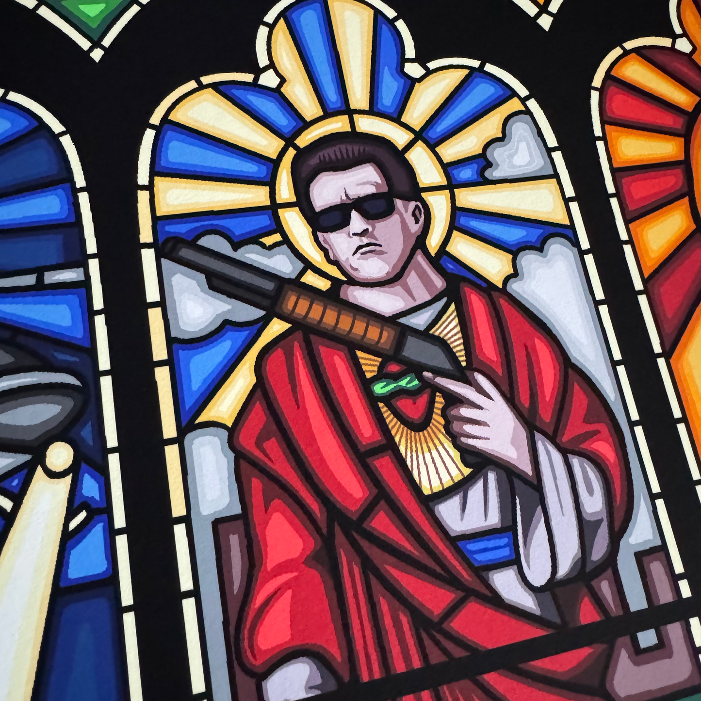 T2 Stained Glass - Ltd A2 Giclee Print