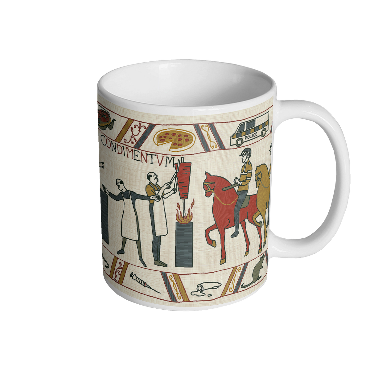 Bayeux Kicking Out Time - Ceramic Mug