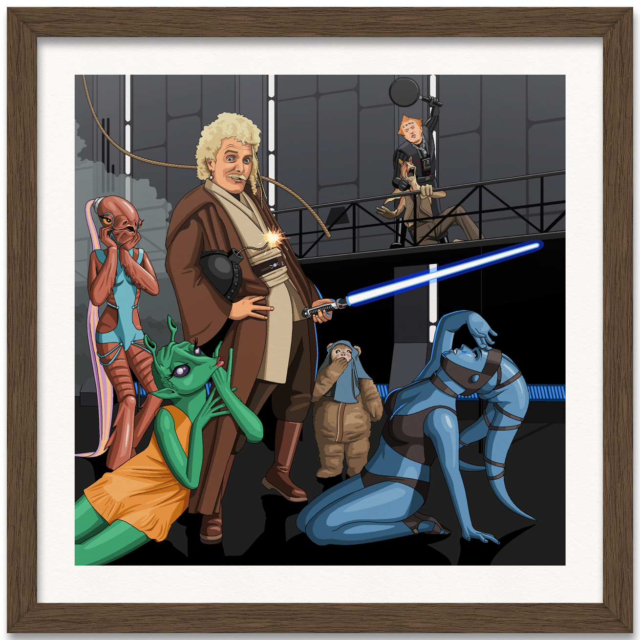 Jedi Flashheart Art Print