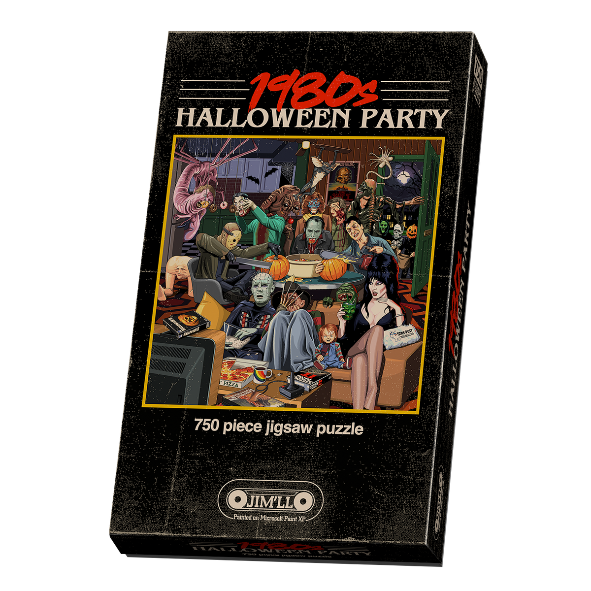 80s Halloween Party Jigsaw Puzzle - 750 Pieces
