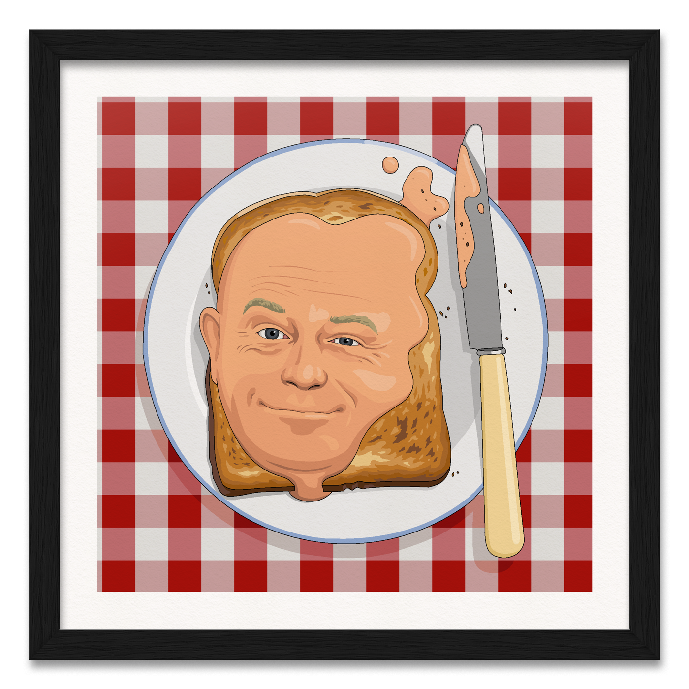 Ross Kemp On Toast Art Print