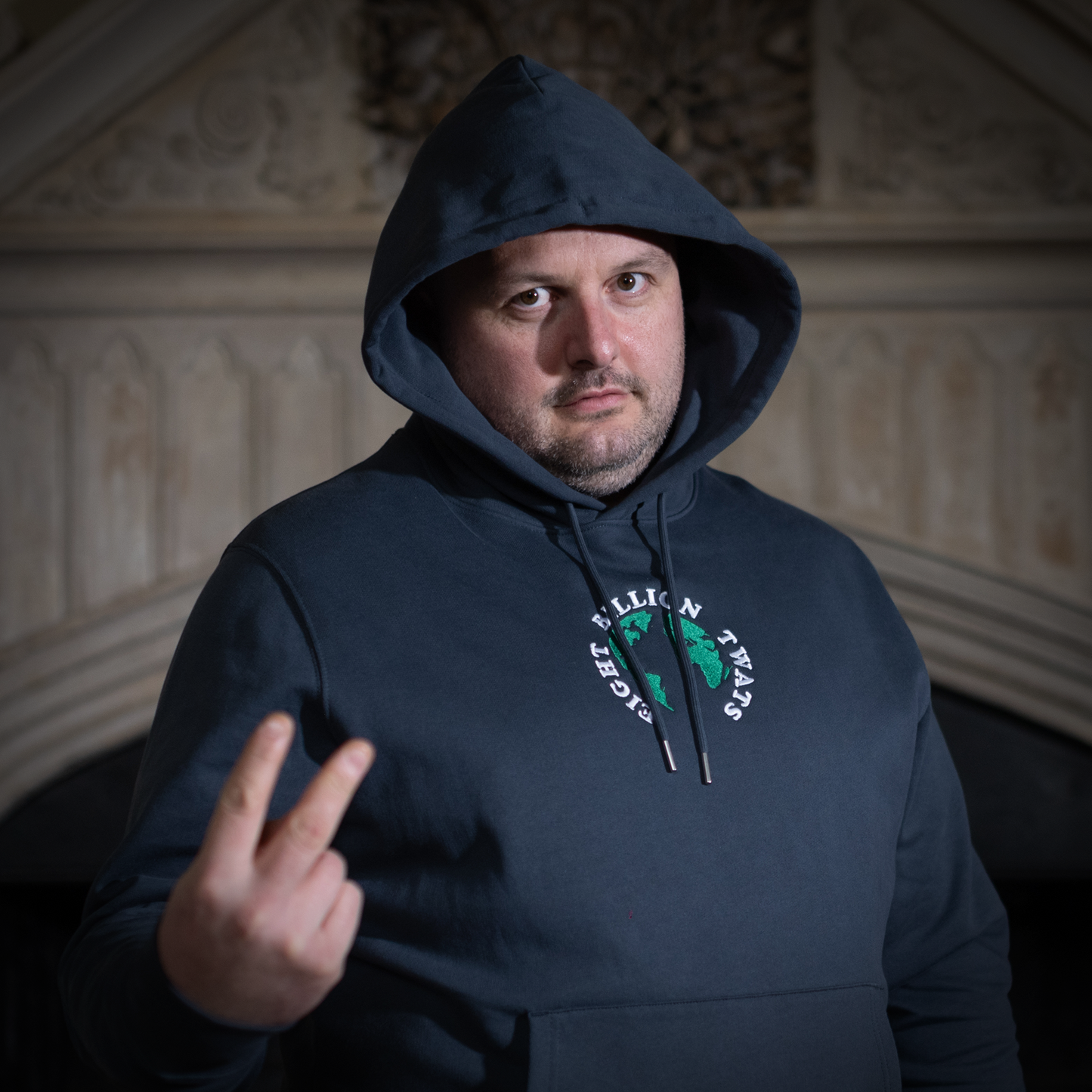 Eight Billion Twats - Embroidered Hoodie