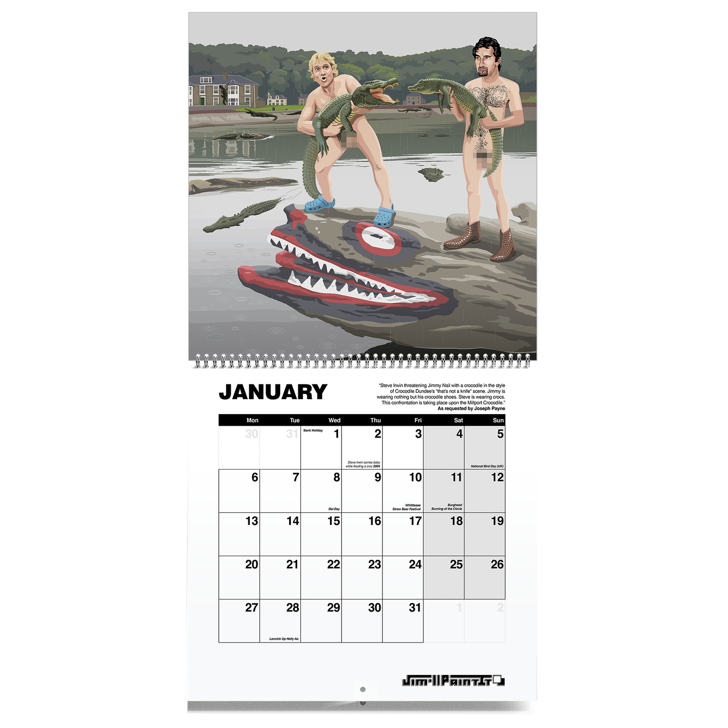 Jim'll Paint It 2025 Wall Calendar