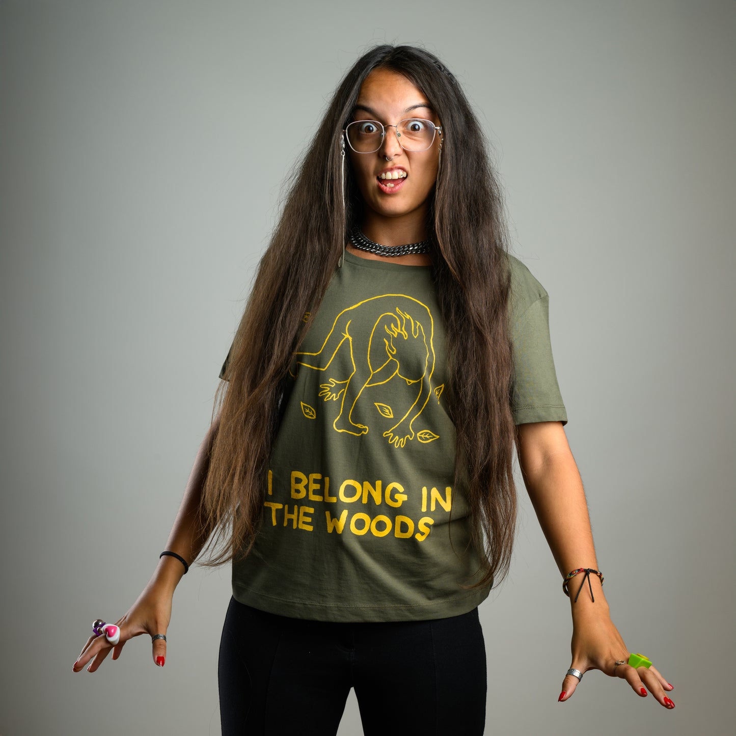 I Belong In The Woods - Women's Scoop Neck T-shirt