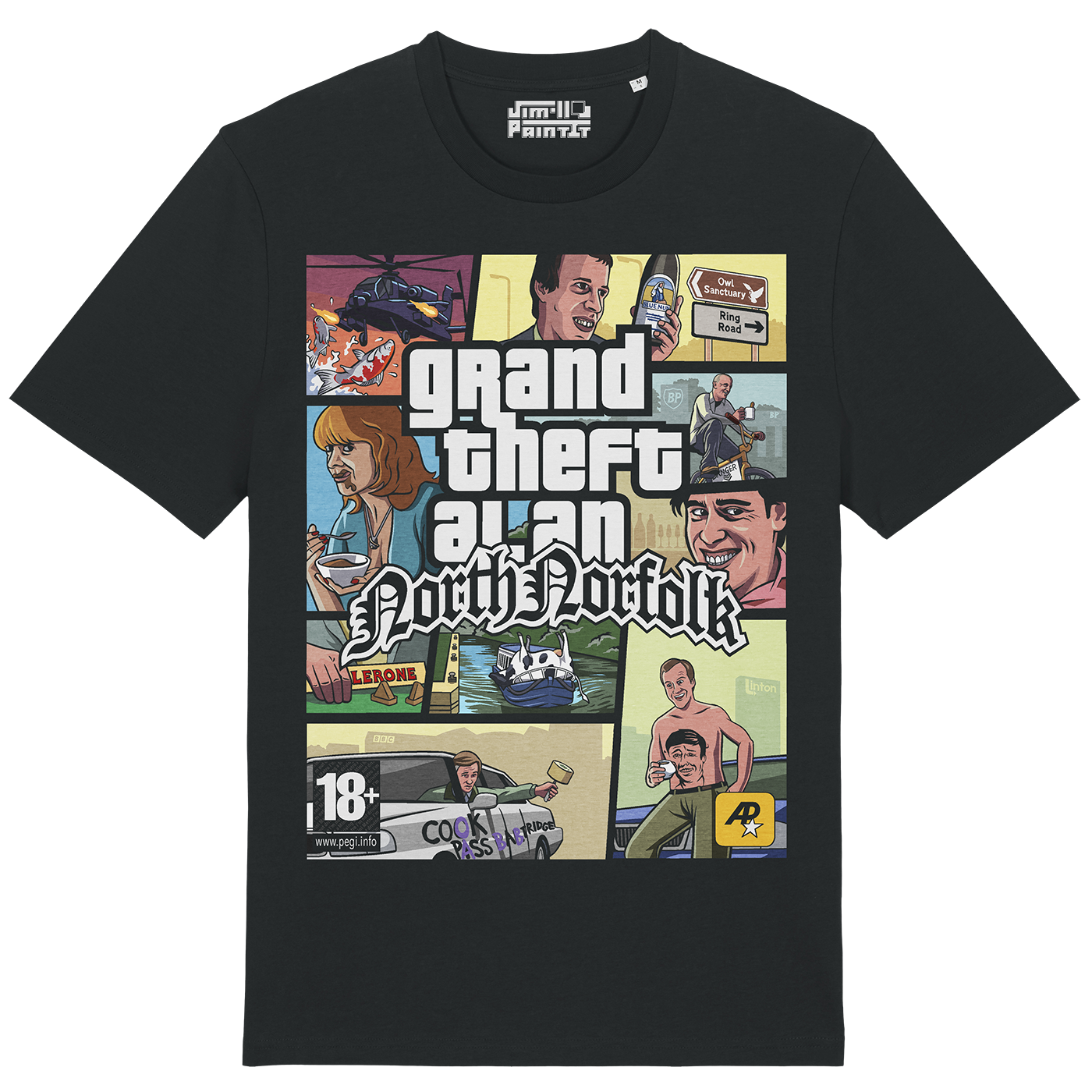 Grand Theft Alan: North Norfolk - Unisex T-shirt