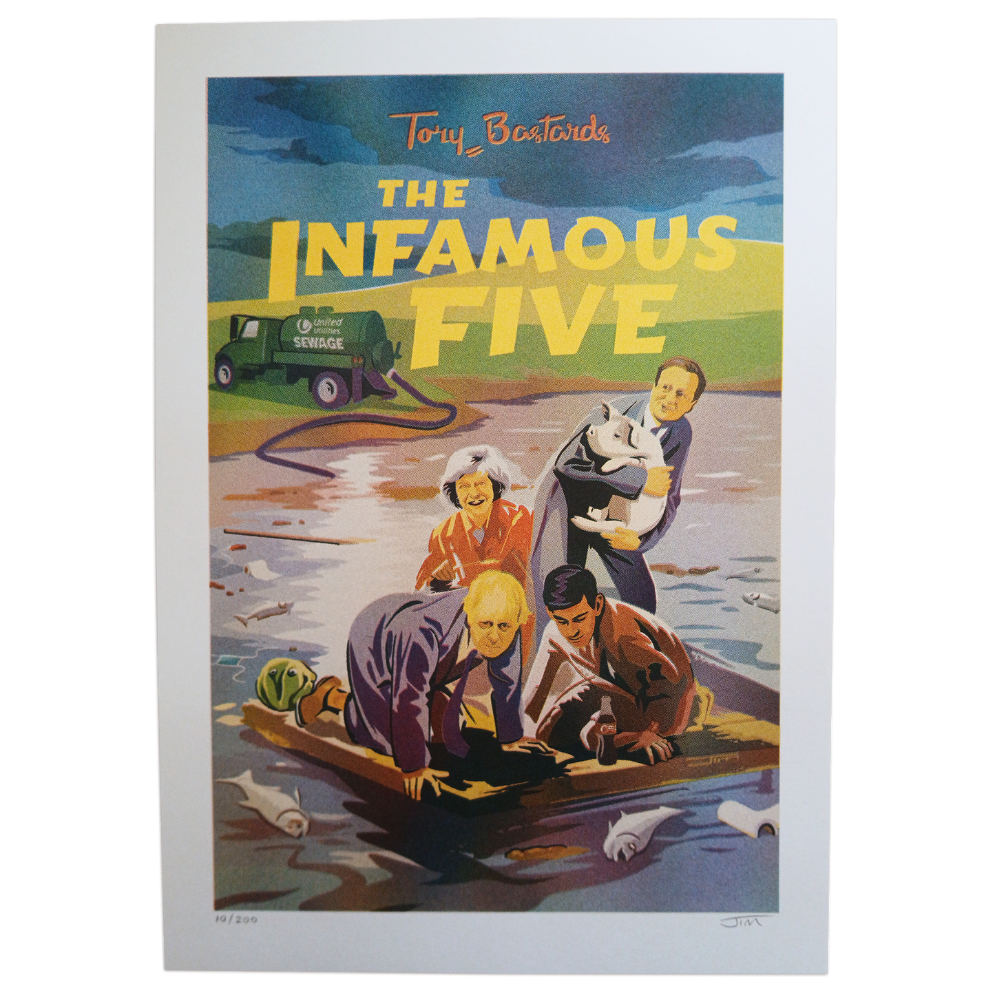 Infamous Five - Ltd Risograph Print