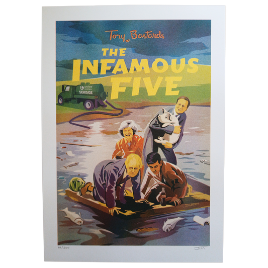 Infamous Five - Ltd Risograph Print