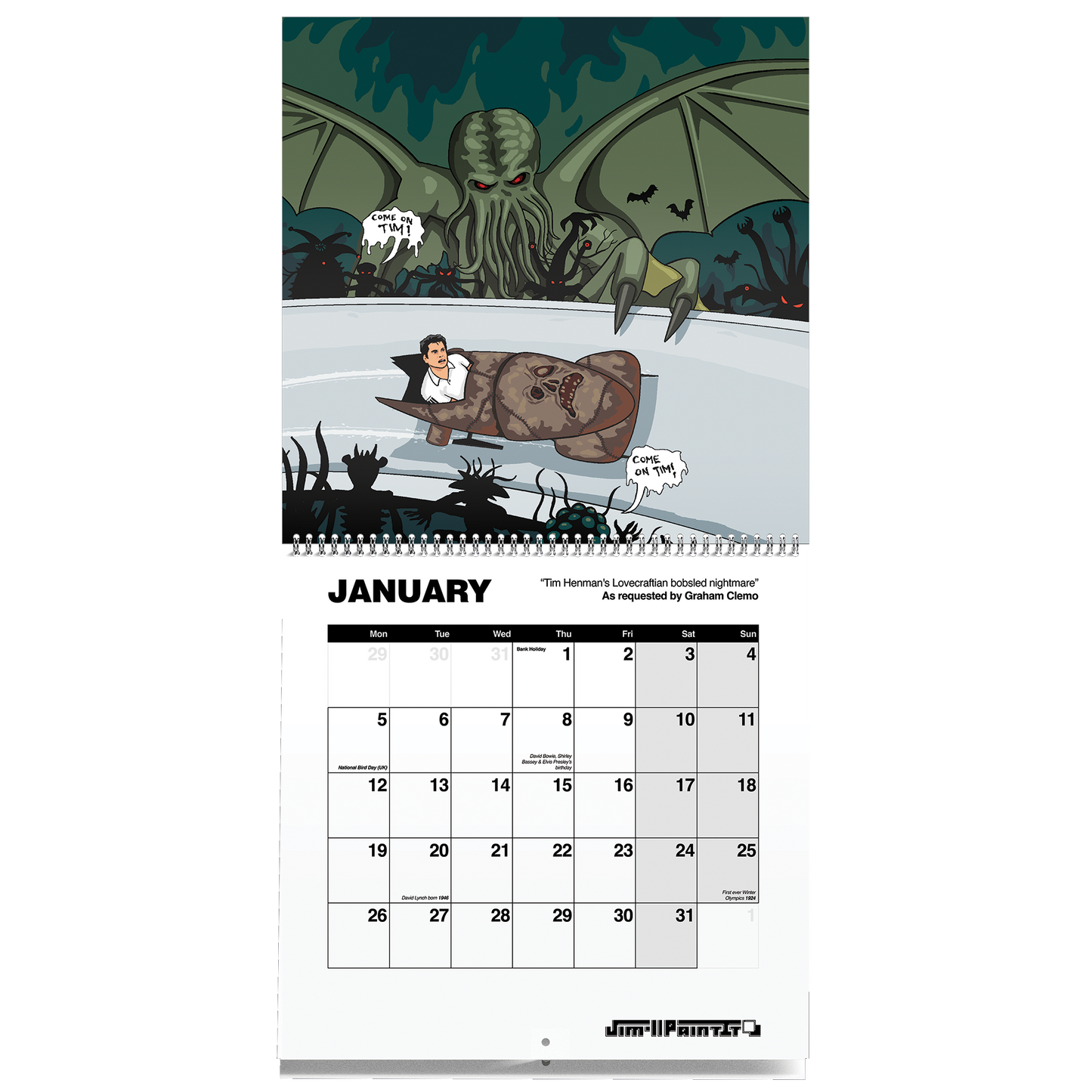 Jim'll Paint It 2026 Wall Calendar: Early Days Special