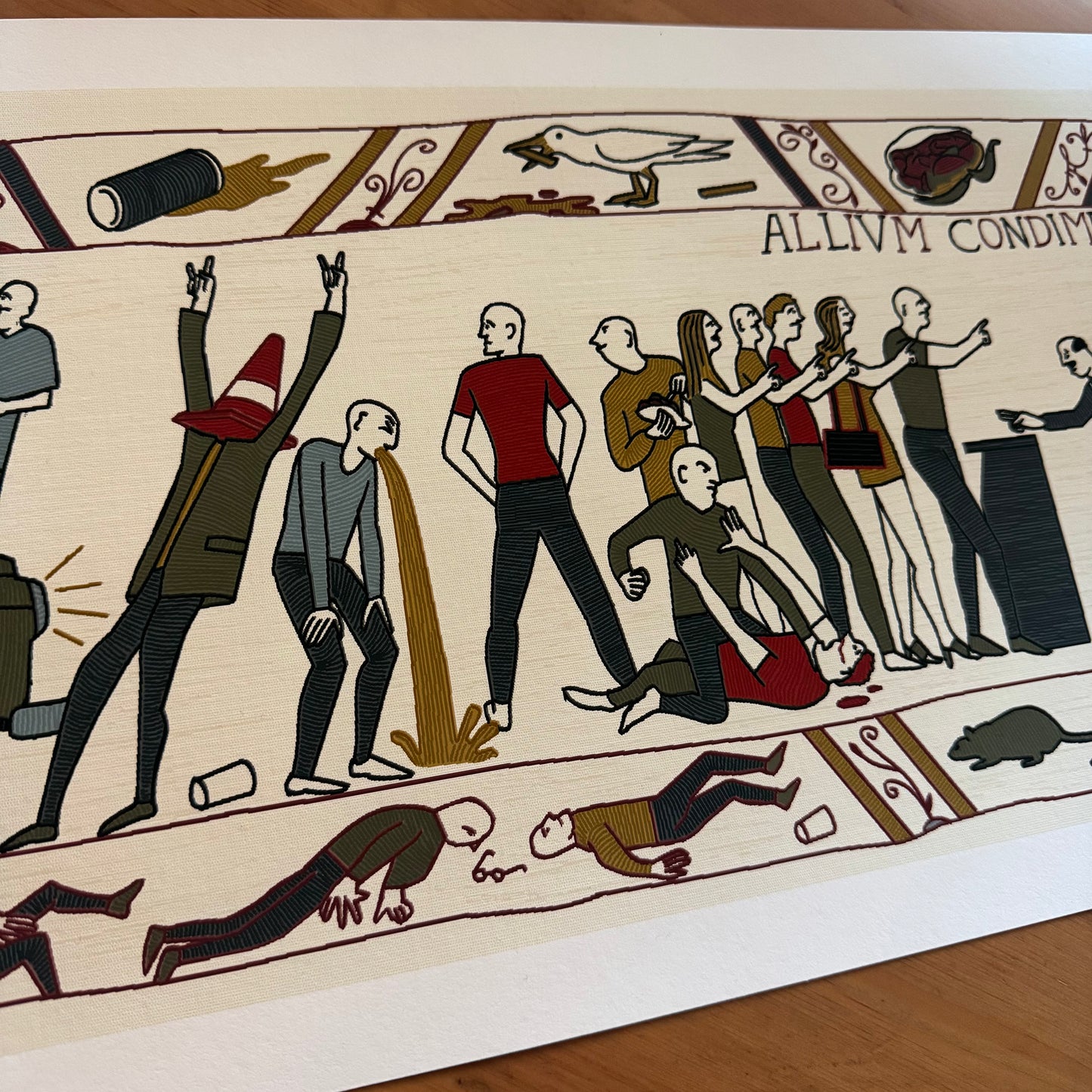 Bayeux Kicking Out Time - Ltd Giclee Print