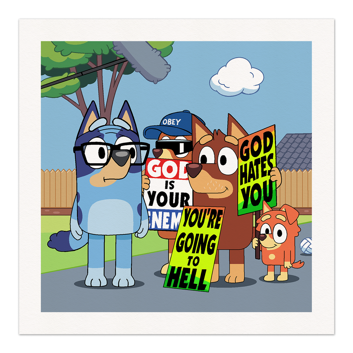 Bluey Theroux Art Print