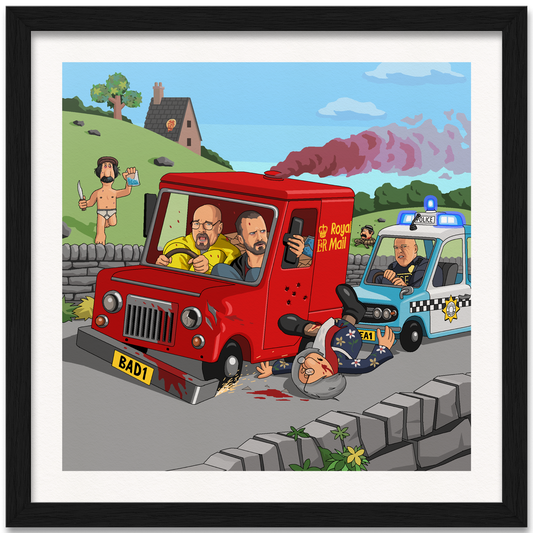 Postman Bad Art Print