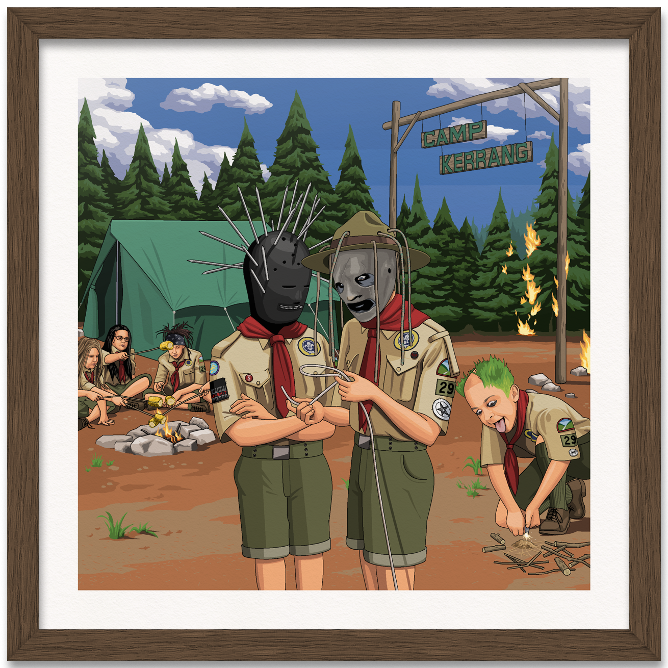 Camp Kerrang Art Print