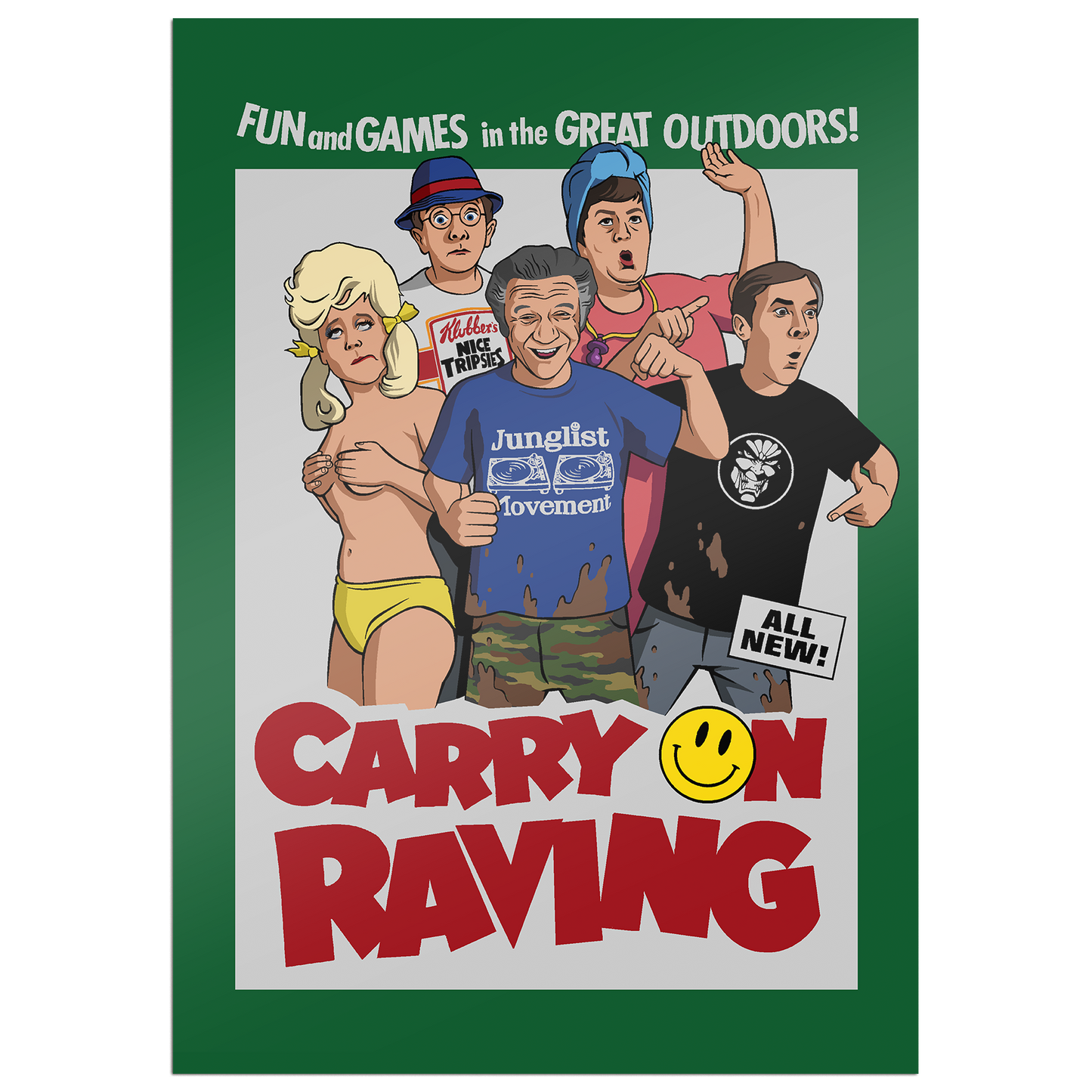 Carry On Raving Poster Print