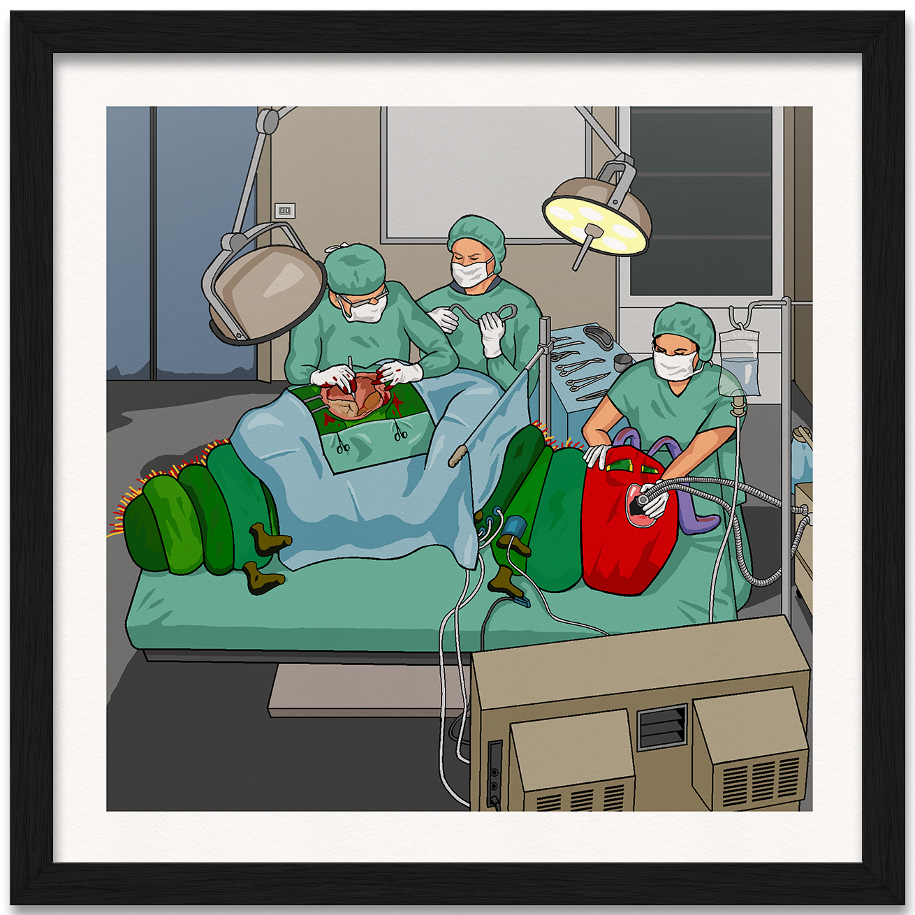 Gastric Bypass Caterpillar Art Print