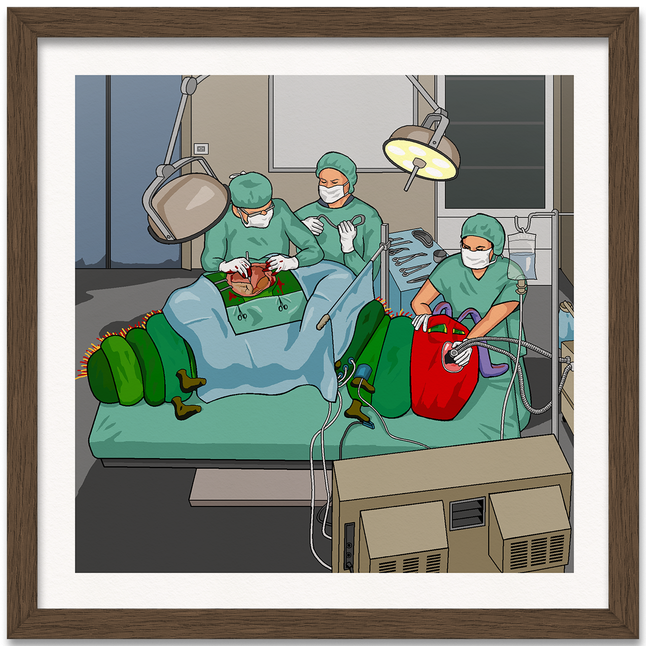 Gastric Bypass Caterpillar Art Print