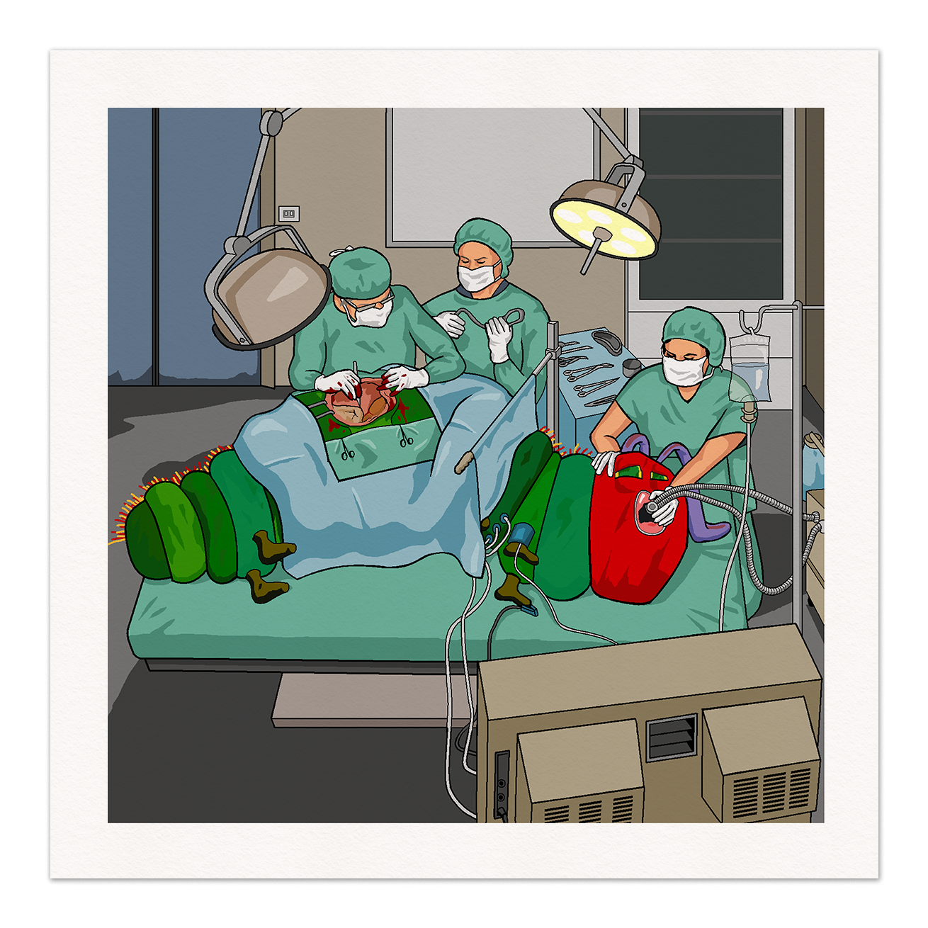 Gastric Bypass Caterpillar Art Print