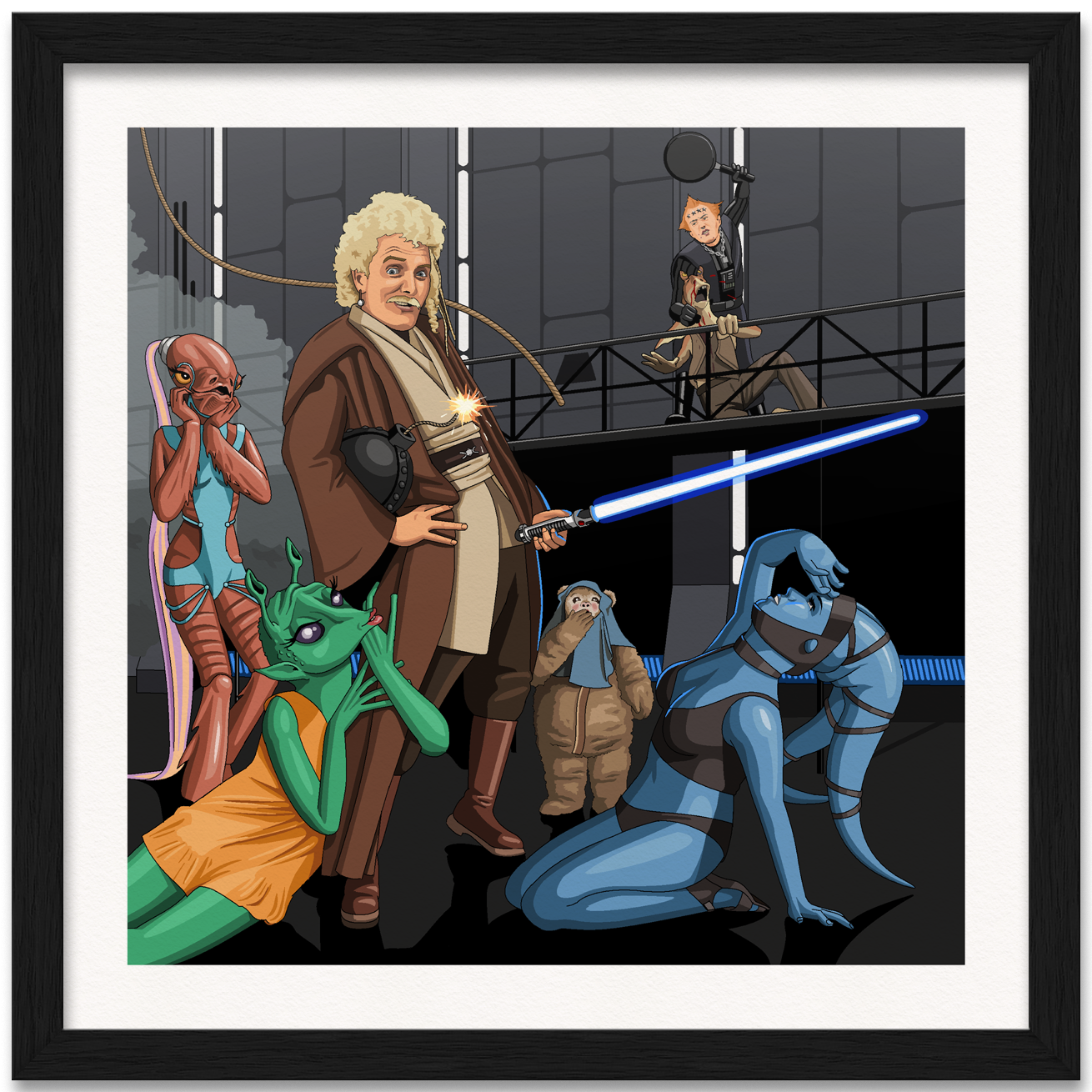Jedi Flashheart Art Print