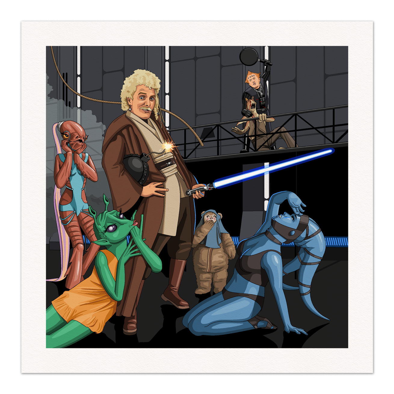 Jedi Flashheart Art Print