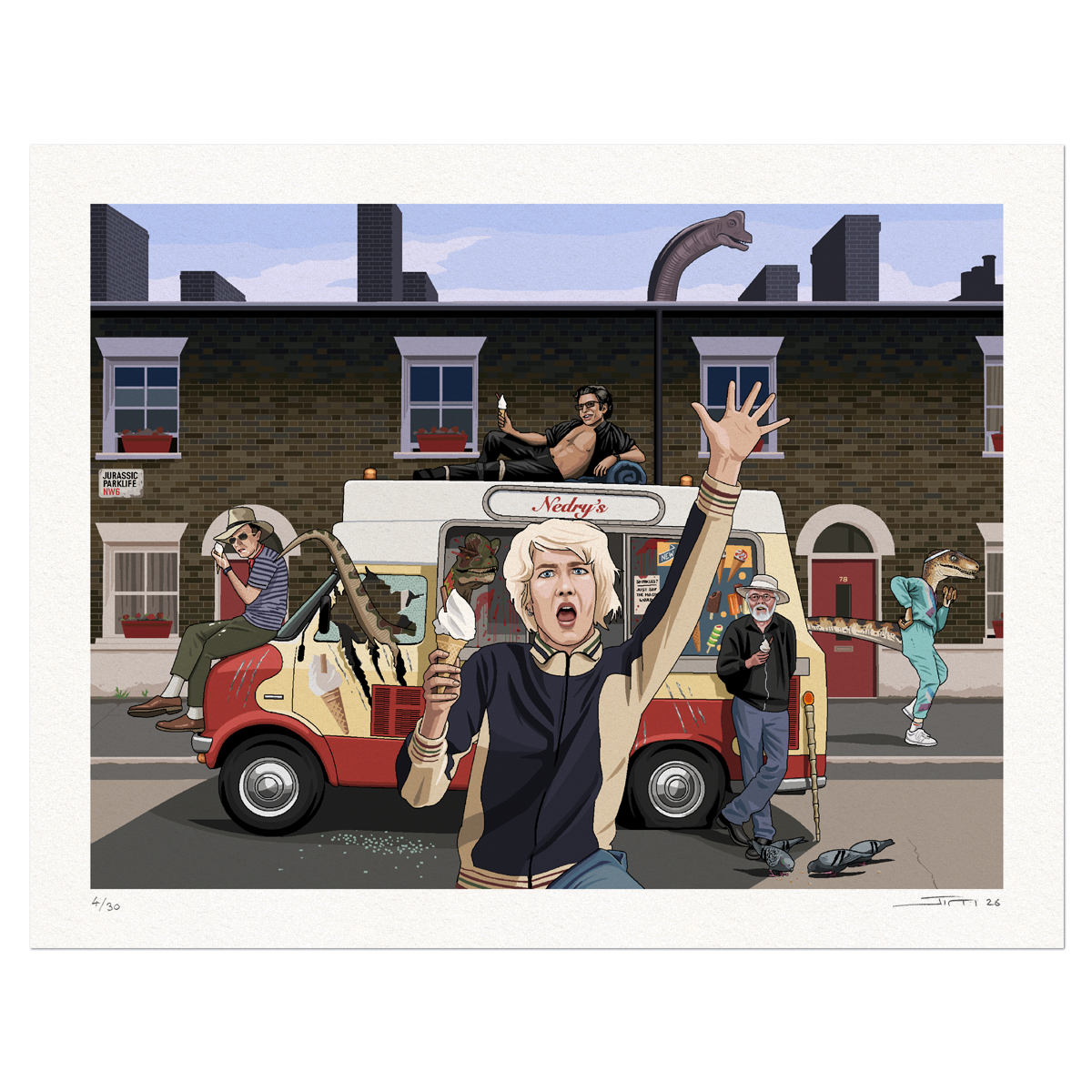 Jurassic Parklife - Ltd Giclee Print