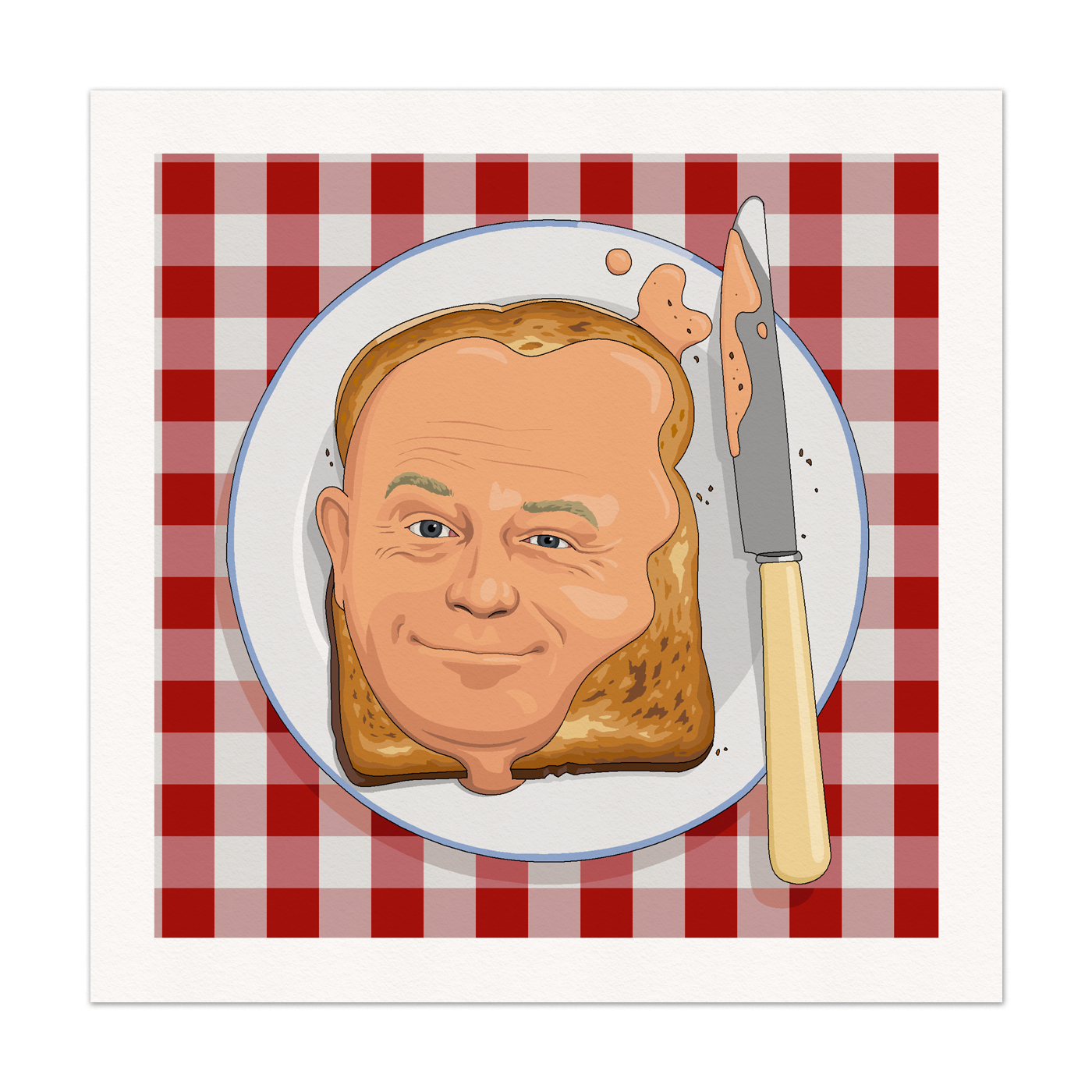 Ross Kemp On Toast Art Print