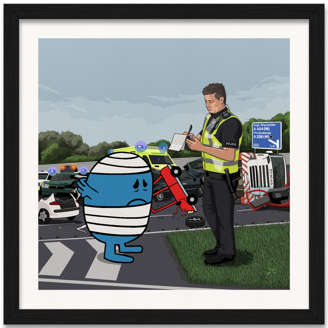 Mr. Bump Pile Up Art Print