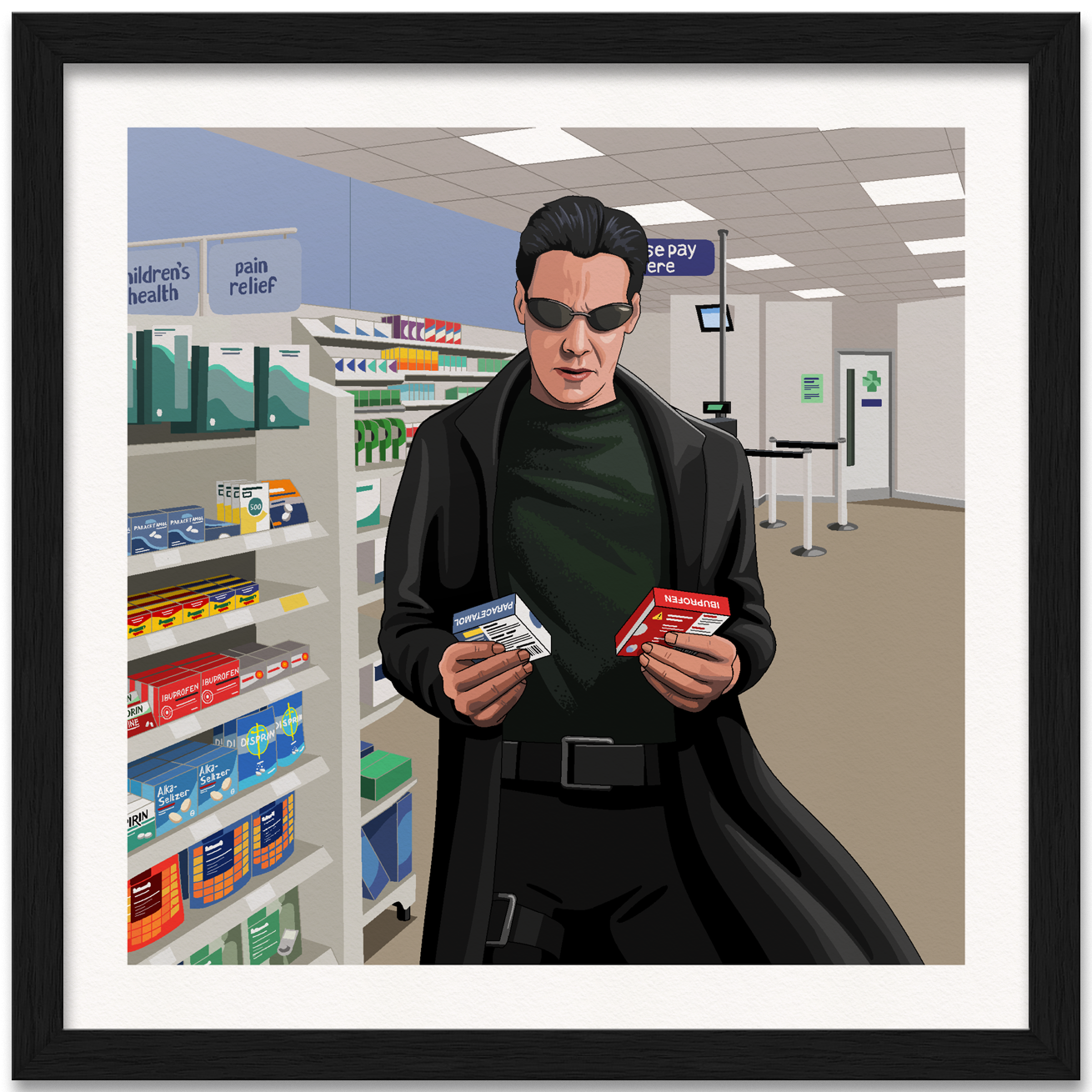 Neo's Headache Art Print