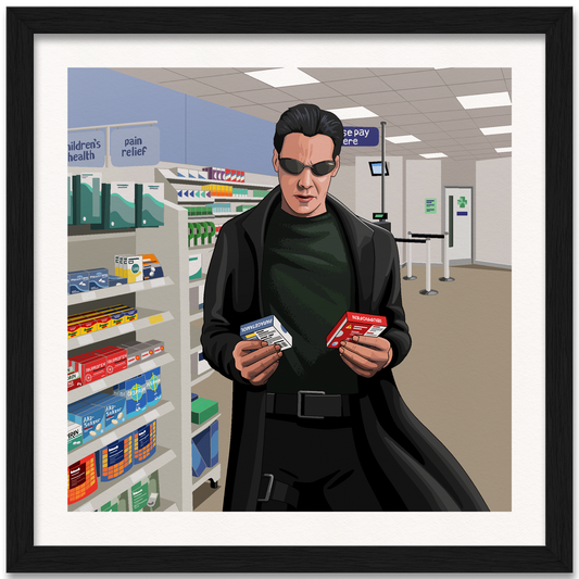 Neo's Headache Art Print