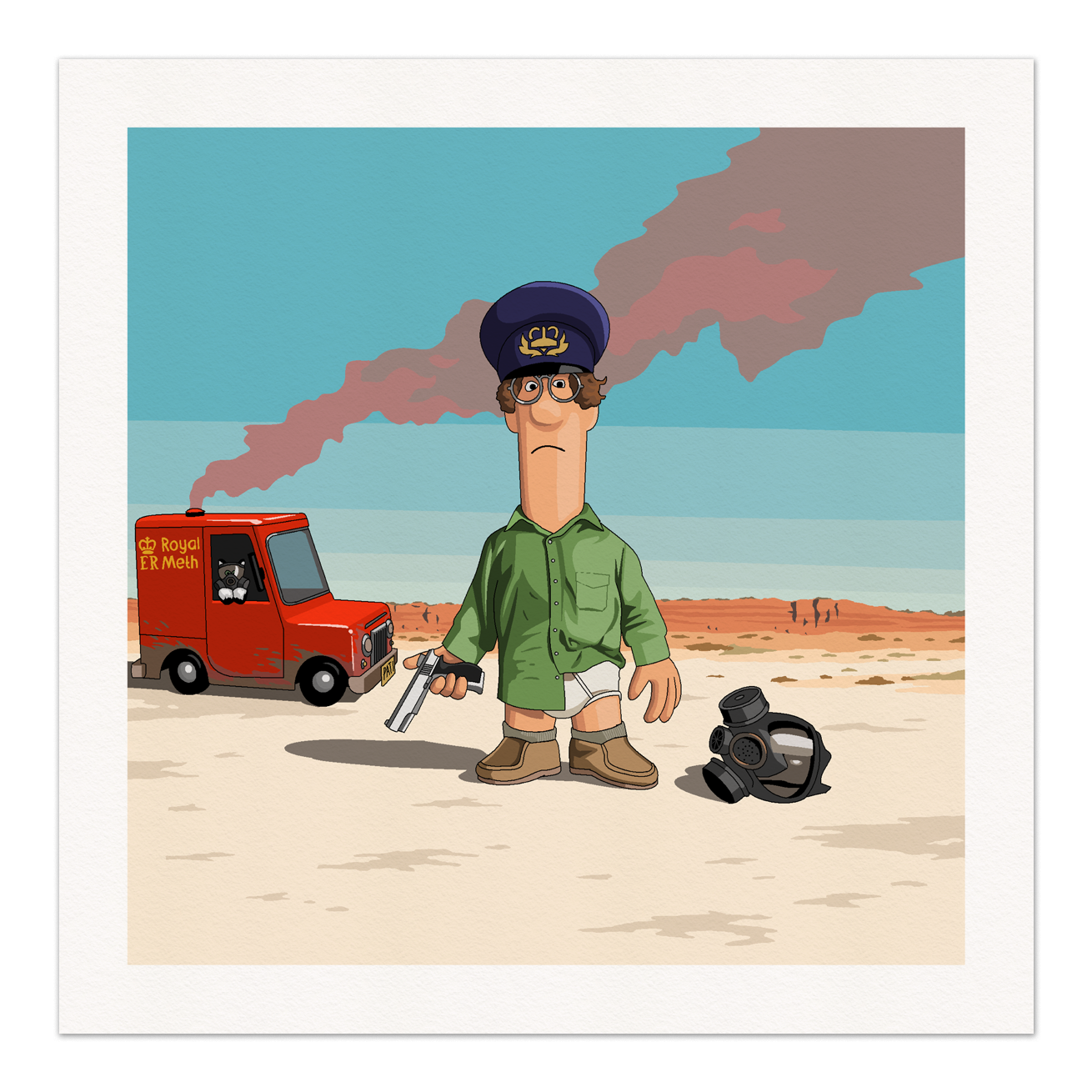Breaking Pat Art Print