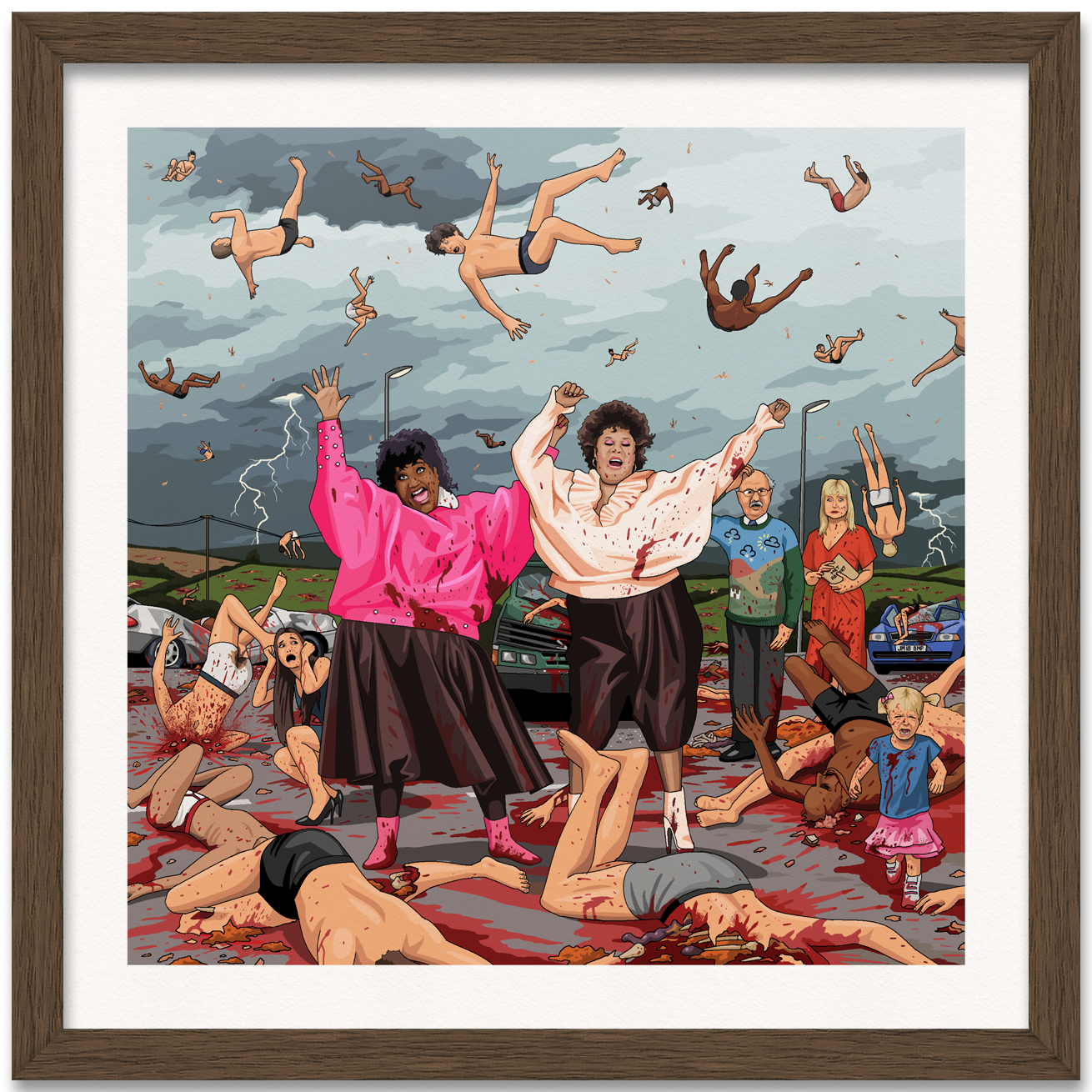 It's Raining Men Art Print