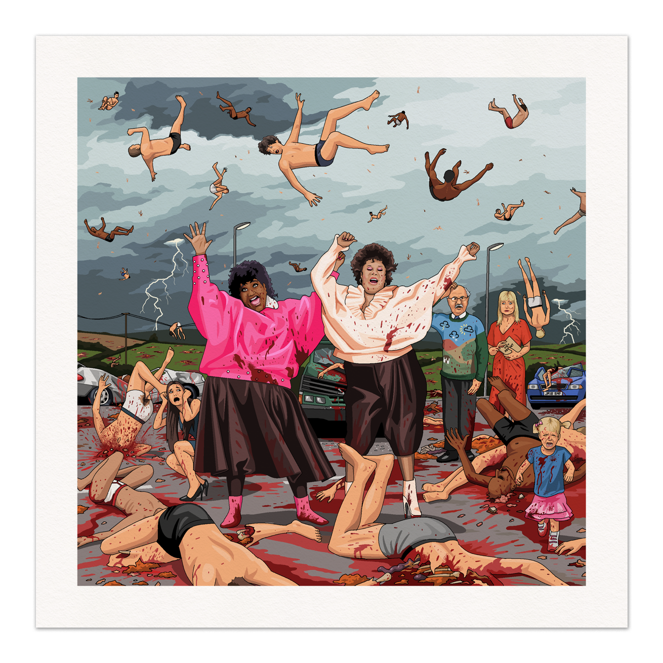 It's Raining Men Art Print