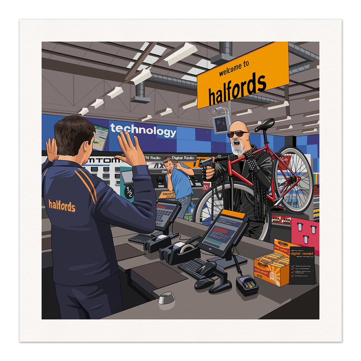 Rob Halford Robs Halfords Art Print