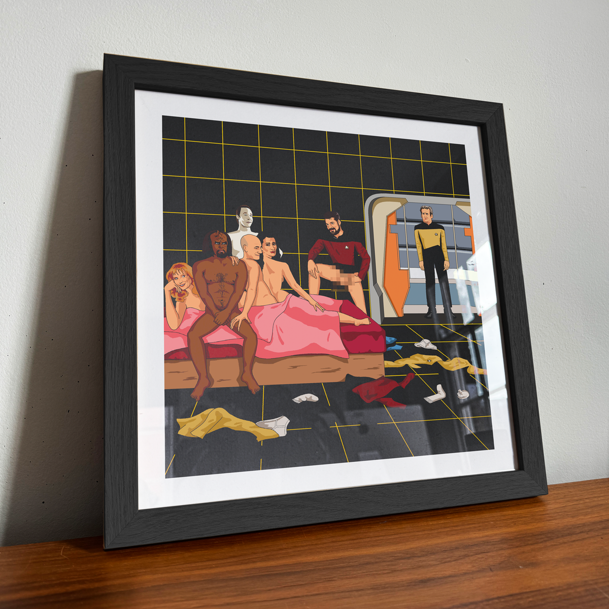 Awkward Star Trek Orgy Art Print
