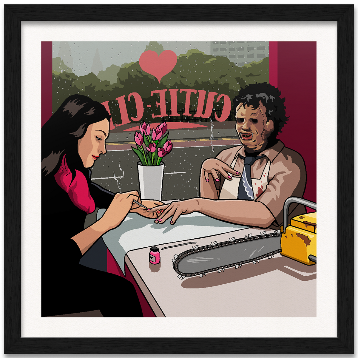 Texas Chainsaw Manicure Art Print