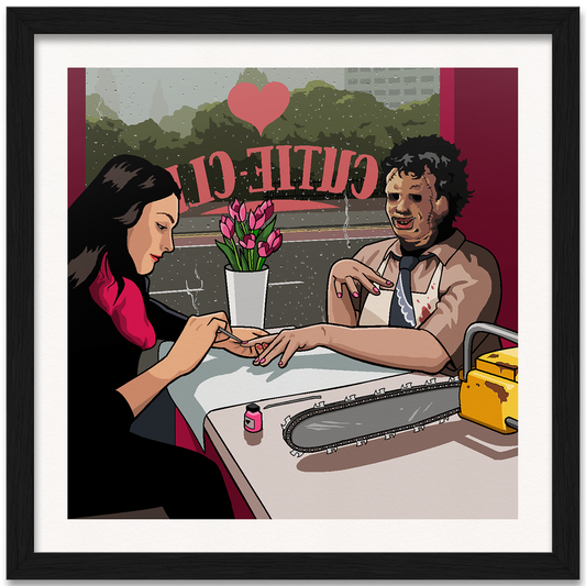Texas Chainsaw Manicure Art Print