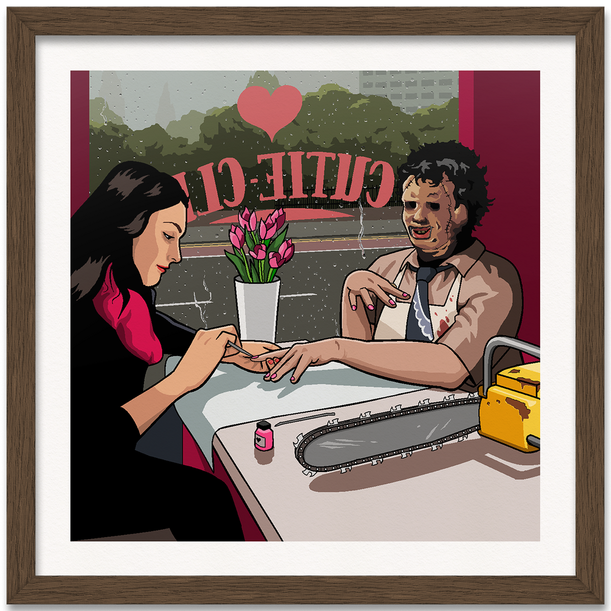 Texas Chainsaw Manicure Art Print