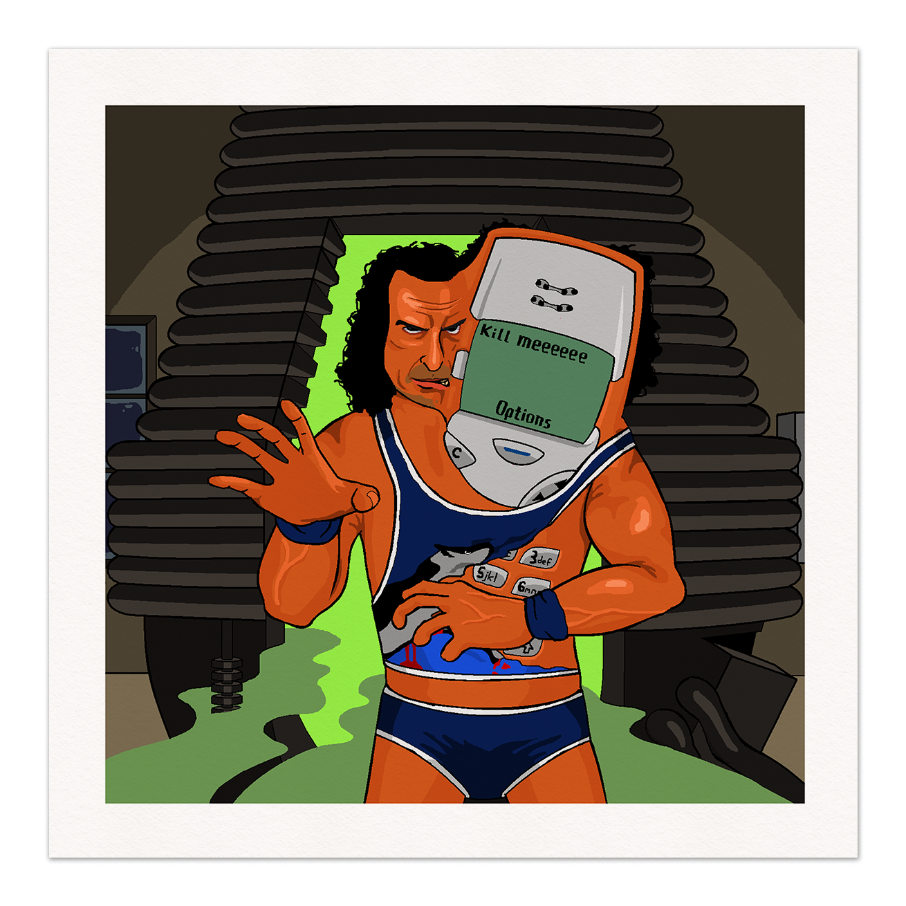 Nokia Wolf Art Print